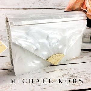 Michael kors barbara envelope clutch Clearance